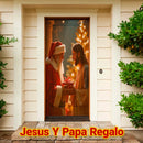 Transforma tu Puerta con JingleDoor – Cubierta Elástica Navideña