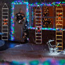 Escalera decorativa de 2 Metros + Papá Noel de 30 cm