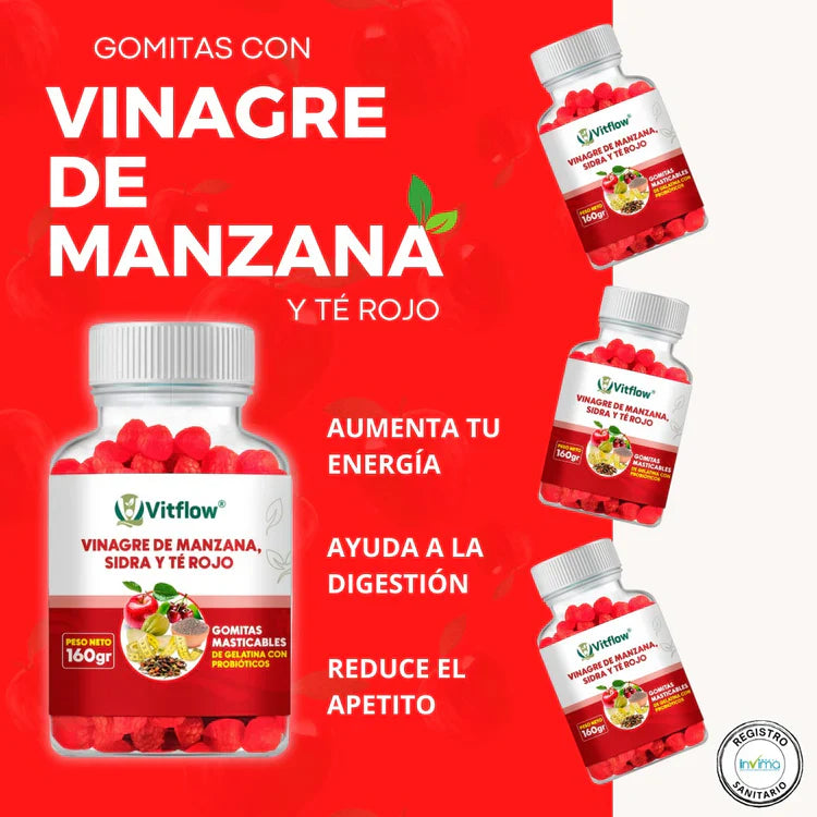 GOMITAS DE VINAGRE DE MANZANA: TRANSFORMA TU CUERPO DESDE LA PRIMERA SEMANA