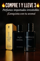 🔥 COMPRE 1 Y LLÉVATE 3 PERFUMES IMPORTADOS 🔥 Sauvage + Bleu de Chanel + One Million (100ml)
