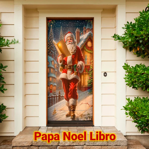 Transforma tu Puerta con JingleDoor – Cubierta Elástica Navideña