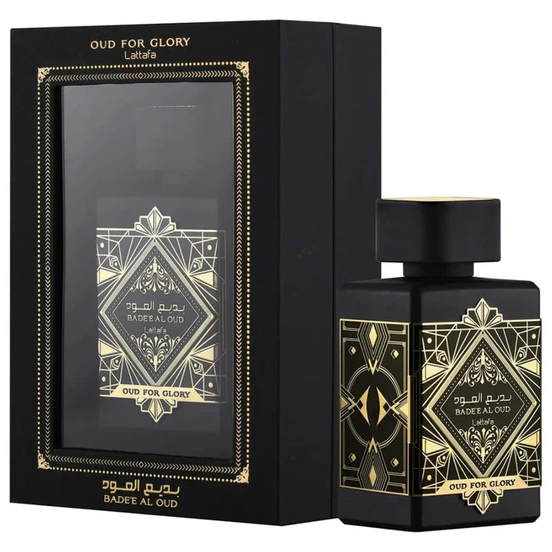 Compra 2 y llévate 4 -  KIT 4 PERFUMES + REGALO ( Lattafa Oud For Glory, Lattafa Asad, Al Haramain, Ombre Nomade)
