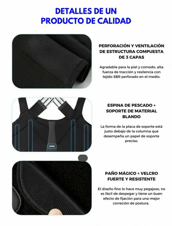 ¡ÚLTIMAS UNIDADES A ESTE PRECIO! Corrector de Postura Premium 2 en 1 - ENVÍO GRATIS
